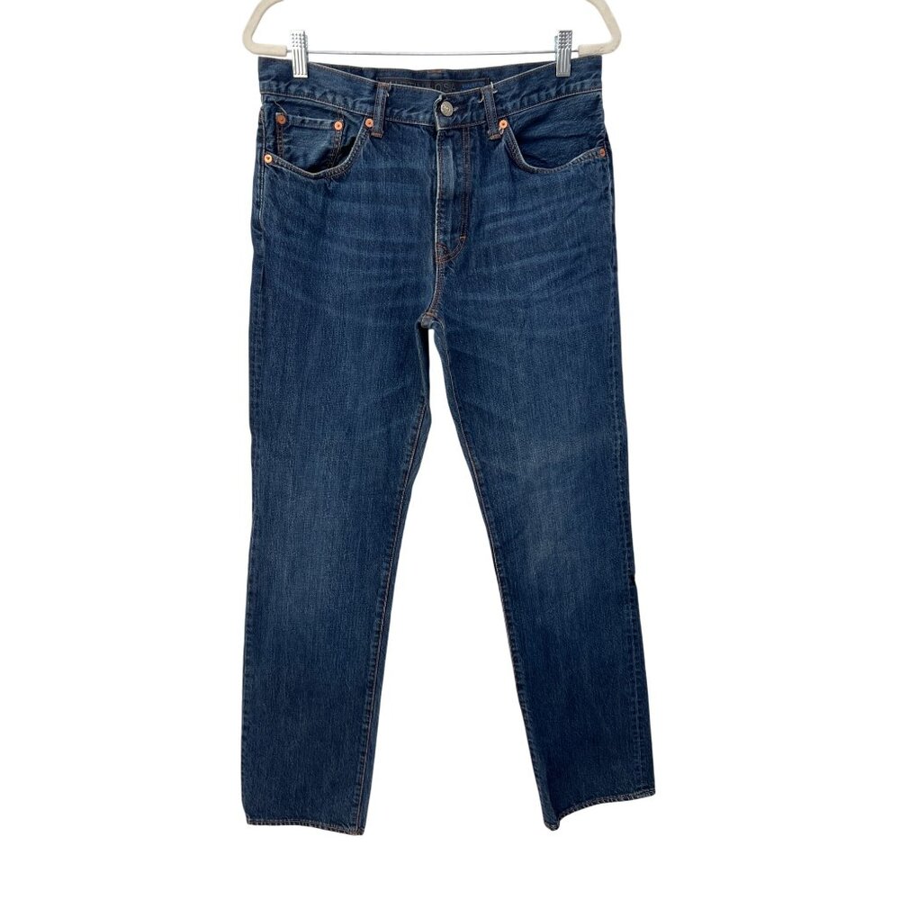 Martin + Osa Slim Straight Leg Denim Jeans Size 32x34 Blue Medium Wash Classic